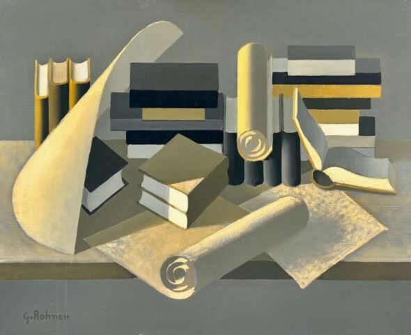 Papiers et livres gris
