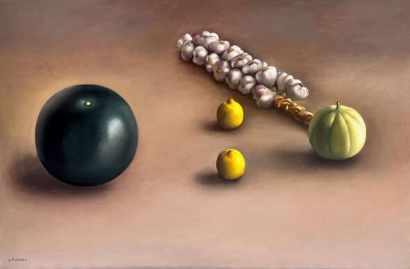 Citrons, melon, pastèque, ails